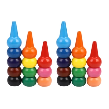 2 цветных карандаша для малышей, 12 цветов, пальчиковая краска, карандаши для младенцев, карандаши для малышей, моющиеся