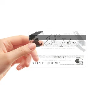 Высококачественная печать OEM Уникальная роскошная визитная карточка из прозрачного пластика ПВХ на заказ