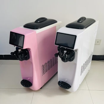 Коммерческая машина для производства мягкого мороженого PBOBP, 3 головки, Настольные машины для производства мороженого, предварительное охлаждение консервации