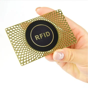 Полая металлическая карточка с ключом Rfid с нанесенным логотипом, принтер-энкодер Rfid-карты и идентификационная карта с чипом RFID, металлическая пустая карточка RFID