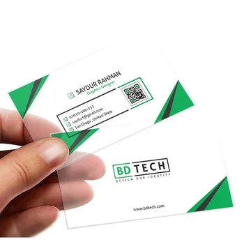 Прозрачная пустая пластиковая визитная карточка с пользовательским логотипом, цена поставщиков, матовая визитная карточка из ПВХ с твердой печатью