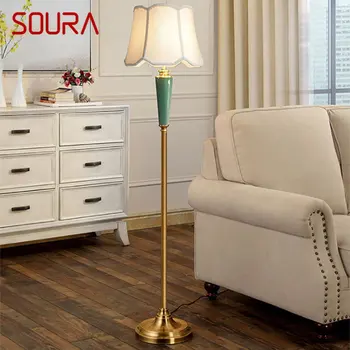 Современный керамический торшер SOURA LED, креативный американский модный настольный светильник класса люкс для дома, гостиной, спальни