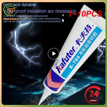 1 ~ 10ШТ Kafuter высококачественная натуральная силиконовая резина k-705 RTV, электронный клей-герметик, прозрачный кремнийорганический герметик 45 г