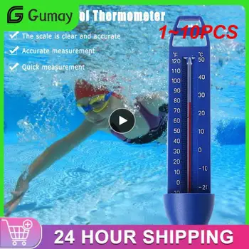 1 ~ 10ШТ Практичный плавающий термометр для бассейна, Многофункциональный прочный измеритель температуры прудов в спа-джакузи