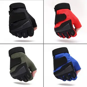 1 пара тактических рабочих перчаток из гибкого полиэфирного волокна, перчатки для скалолазания, защитные от ударов Спортивные перчатки, тренажеры