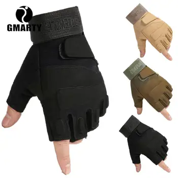 1 Пара уличных тактических перчаток, спортивные перчатки в стиле милитари с полупальцами, мужские, женские, для стрельбы, охоты, фитнеса, перчатки без пальцев