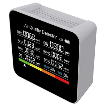 1 шт. детектор углекислого газа TVOC HCHO PM2.5 PM1.0 PM10 Определение температуры и влажности
