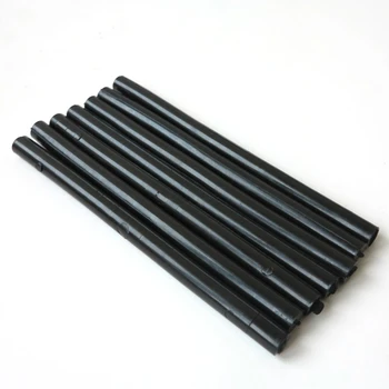 10 шт, 185 мм, 12 мм, черный и прозрачный кератиновый клей-карандаш из Италии, Термоклеевые палочки для наращивания волос с плавящимся кончиком