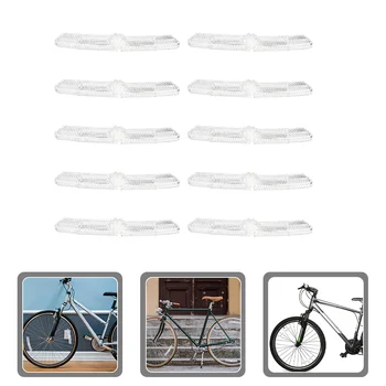 10 Шт. Аксессуары для велосипедных отражателей Со спицами, Велосипеды для взрослых, Светоотражающий Портативный Велосипед для взрослых, Пластиковое колесо Bicicleta