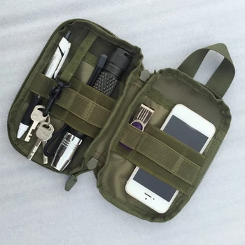 1000D Нейлоновый тактический военный EDC Molle чехол Маленькая поясная сумка Карман для охотничьей сумки для Iphone 6 7 Samsung Уличные спортивные сумки