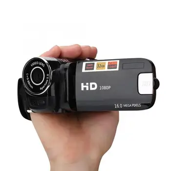 1080P HD Видеокамера Vlog Камера Full HD С Поворотом на 270 градусов 2.4 дюйма 16-кратная Цифровая Видеокамера Высокой четкости Anti-shock DV Photo