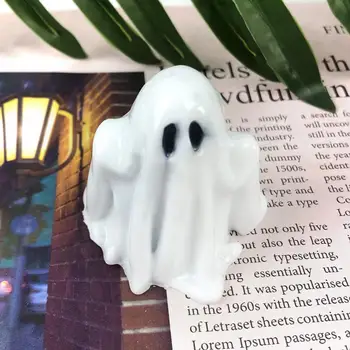 1Шт Свеча Призрак Многоразовая силиконовая форма Легко снимаемая Антипригарная форма в форме призрака Прочная 3D форма для украшений на Хэллоуин своими руками