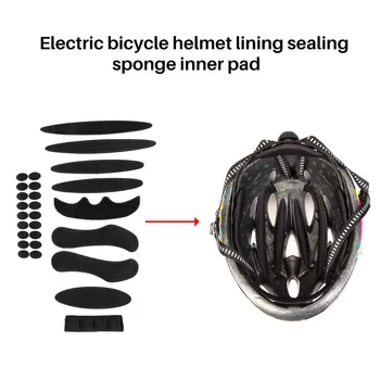 2 упаковки универсальных сменных губчатых прокладок для велоспорта, комплект подушек для шлема, комплект для велосипеда, мотоциклетный шлем, черный