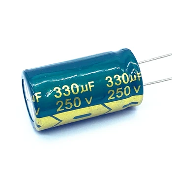 2 шт./лот высокочастотный низкоомный алюминиевый электролитический конденсатор 250 В 330 мкФ размер 18*30 330 МКФ 20%
