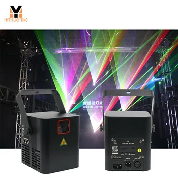 2000 МВт H2800 DMX 512 сканер Сценический лазерный луч 15KPPS RGB Красочный для вечеринки Xmas DJ Disco