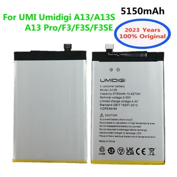 2023 Года Новый 100% Оригинальный Аккумулятор Для UMI Umidigi A13/A13 Pro A13S F3 F3S F3SE 5150 мАч Высококачественный Аккумулятор Для Телефона Bateria