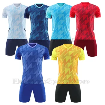 2023 Детские футбольные майки для взрослых Комплекты футбольной одежды для мальчиков и девочек Молодежные футбольные комплекты тренировочный трикотажный костюм Футбольная форма