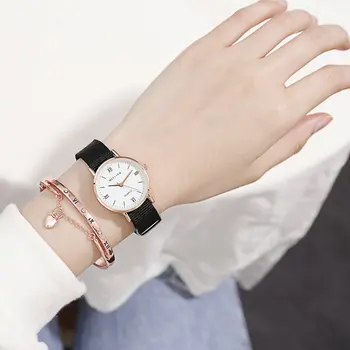 2023 Новые часы, женские модные повседневные часы с нейлоновым ремешком, простые женские кварцевые часы с маленьким циферблатом, наручные часы Reloj Mujer