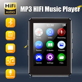 2023 Новый MP3-Плеер 1,77 Цветной Экран Walkman Портативный Bluetooth Спортивный Музыкальный Плеер HIFI Mp4 Видеоплеер Встроенный Микрофон Динамик