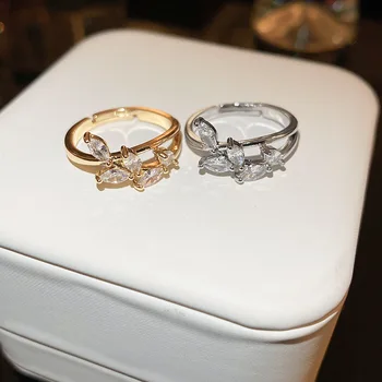 2023 Новый Корейский стиль Простое кольцо для открывания створки Изысканное Элегантное Милое Романтическое кольцо Женские украшения
