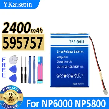 2400 мАч YKaiserin Аккумулятор 595757 Для полимерного Noah NP6000 NP5800 NP6800 NP8000 посылка после Перезаряжаемого Литий-ионного Элемента Bateria