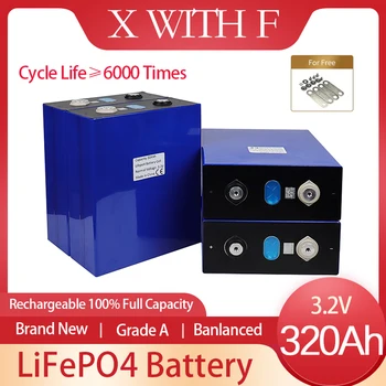 3.2V LiFePO4 320Ah Аккумуляторные Батареи Cell DIY 12V 24V 48V Аккумуляторные Батареи Литий-Ионный Банк Солнечной Энергии Для RV Ev Golf Cart