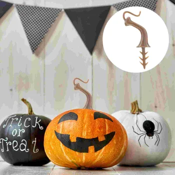 40 шт тыквенных стеблей, декоративных головок для Хэллоуина, пластиковых тыкв, поддельных ручек, аксессуаров и украшений