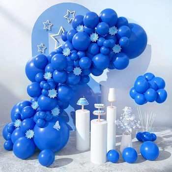 45шт Королевских синих воздушных шаров, Гирлянда, Арка, украшение для вечеринки с Днем рождения, Синий латексный воздушный шар, свадьба, декор для детского душа Globos
