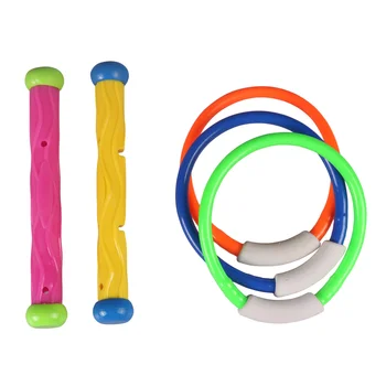 5 ШТ. Детские кольца для дайвинга Treasure Hunt, палочки, набор игрушек для плавания, Детские игрушки для дайвинга, бассейн