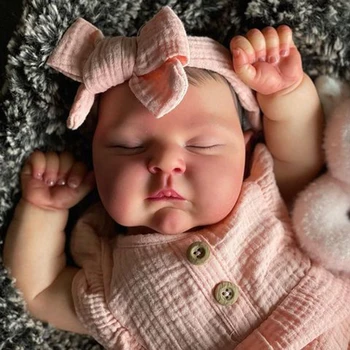 50 см, как настоящая Спящая Живая Bebe Reborn Baby LouLou 3D-Раскрась кожу Видимыми венами, 20-дюймовые игрушки для новорожденных кукол