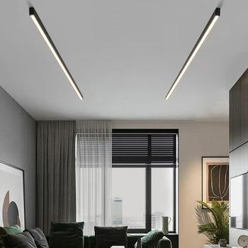 53-сантиметровый алюминиевый светодиодный линейный светильник, монтируемый на поверхность, светодиодный потолочный светильник с высоким CRI, прожектор для внутреннего освещения, прямоугольные светодиодные линейные светильники