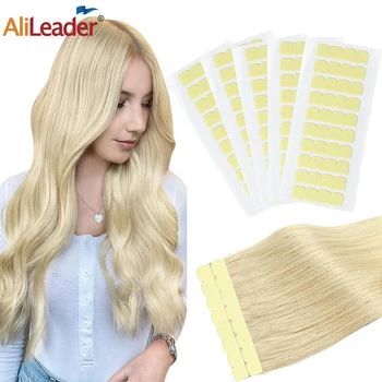 60 Язычков 4 ×0,8 см Водонепроницаемая лента для наращивания волос Язычки Ultra Hold Двухсторонние сменные ленты для кружевного инструмента для наращивания волос в парике