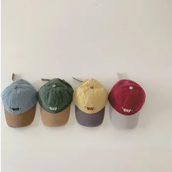 7824 Корейская Детская шляпа В стиле Ретро, Кепка Для мальчика, Осенняя новинка 2023 года, Бейсболка в тон Кепке для девочки