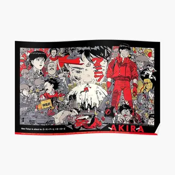 Akira 1988, Ограниченное издание, плакат с принтом, Винтажная картина на стене дома, современное украшение, Художественная роспись для комнаты, настенная роспись без рамки
