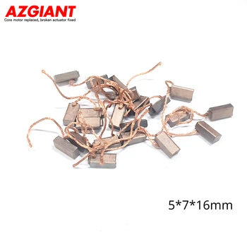 AZGIANT 50шт 5 *7* 16 мм для Hyundai Toyota высококачественная угольная щетка для регулятора автомобильного генератора