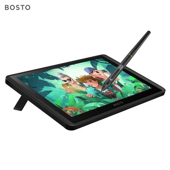 BOSTO 11,6-дюймовый Графический планшет для рисования BT-12HD /BT-12HDT Digital Drawing Tablet HD HIPS LCD 1366 *768 Дисплей 8192 Уровня давления