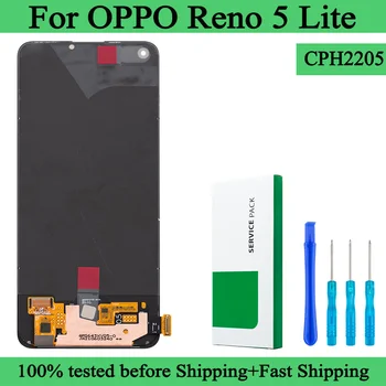 CPH2205 100% Новый Премиальный ЖК-дисплей Для OPPO Reno5 Lite С Сенсорным Экраном и Дигитайзером В Сборе Для Экрана Reno5 Lite С Рамкой