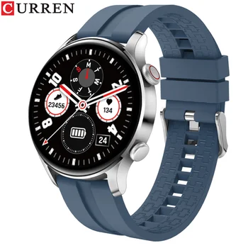 CURREN Sports Фитнес, умные часы с сенсорным HD-экраном и силиконовым ремешком, наручные часы Bluetooth IP67 для Android ios