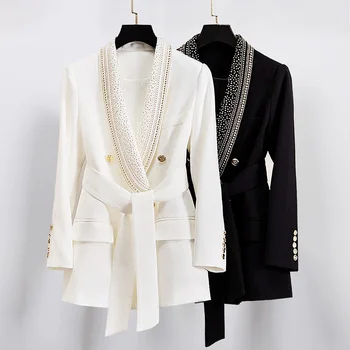 DC6422 Модные женские пальто и куртки 2023 для подиума, роскошный известный бренд, европейский дизайн, стиль вечеринки, женская одежда