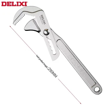 Delixi-ручной инструмент с разводным ключом, CRV, многофункциональный, очень большой, открытая доска, ванная комната
