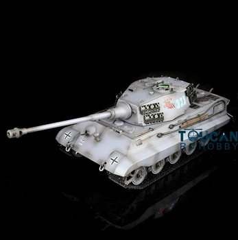 Henglong 1/16 Серый 7,0 Пластиковый Немецкий Радиоуправляемый танк King Tiger 3888A Вращающаяся на 360 Градусов Башня Инфракрасный Боевой TH17533-SMT7
