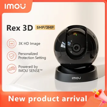 IMOU Rex 3D 5-Мегапиксельная Крытая Wifi PTZ Камера Безопасности Для Обнаружения Домашних Животных AI Smart Tracking Двухсторонний Разговор Ночного Видения Радионяня