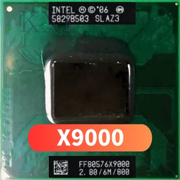 Intel Core 2 Extreme X9000 SLAQJ SLAZ3 с частотой 2,8 ГГц Используется Двухъядерный Двухпоточный процессор CPU 6M 44W Socket P
