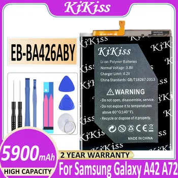 KiKiss 5900 мАч EB-BA426ABY Аккумулятор Для Samsung Galaxy A42 A72 Подлинная Замена Аккумулятора Телефона С Бесплатными Инструментами