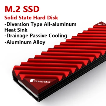M.2 SSD NVMe Радиатор Рассеивания тепла Твердотельный Охлаждающий Жилет Для жесткого диска Отводящий Тип Полностью алюминиевого Радиатора Антикоррозийный