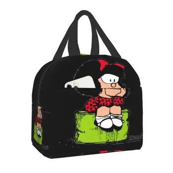 Mafalda Портативный Ланч-бокс Quino Comic Cooler Термоизолированный Ланч-бокс для женщин, детей, школьников, Многофункциональные Сумки