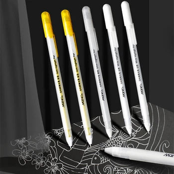 Maries White Silver Golden Art Marker Ручки для граффити Водонепроницаемая Перманентная живопись Marqueurs Pen Colores Canetas Товары для рукоделия