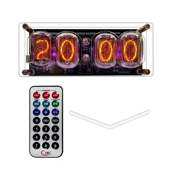 Nixie Clock In12 светящаяся трубка, светящиеся ретро-ностальгические электронные часы, креативное подарочное украшение, электронная трубка, простая в использовании