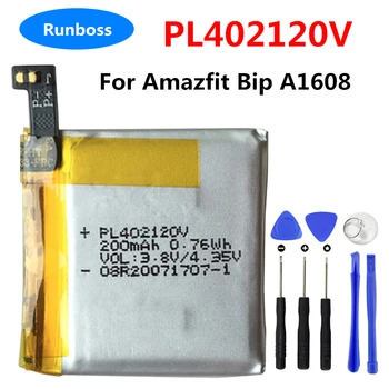 PL402120V Оригинальная сменная перезаряжаемая полимерная литий-ионная батарея для Huami Amazfit Bip A1608 + Бесплатные инструменты