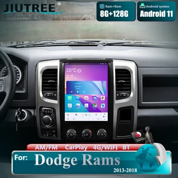 Qualcomm для Dodge RAM 1500 2500 3500 2008-2019 Автомагнитола Автомобильный Мультимедийный Carplay в стиле Tesla Android Auto 4G Bluetooth
